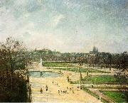 Camille Pissarro, Tuileries Gardens, Afternoon, Sun